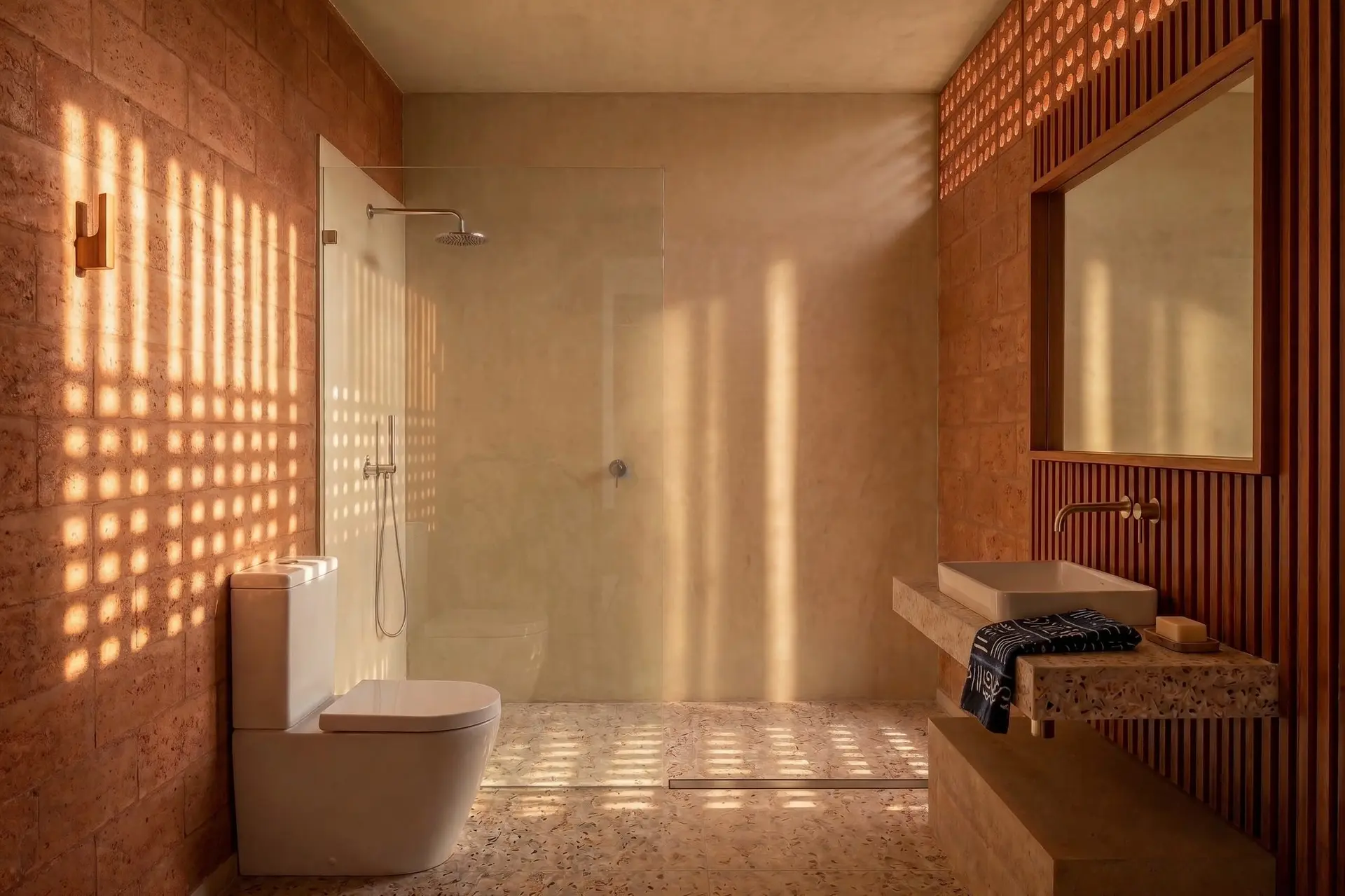 Sunlit bathroom, F4