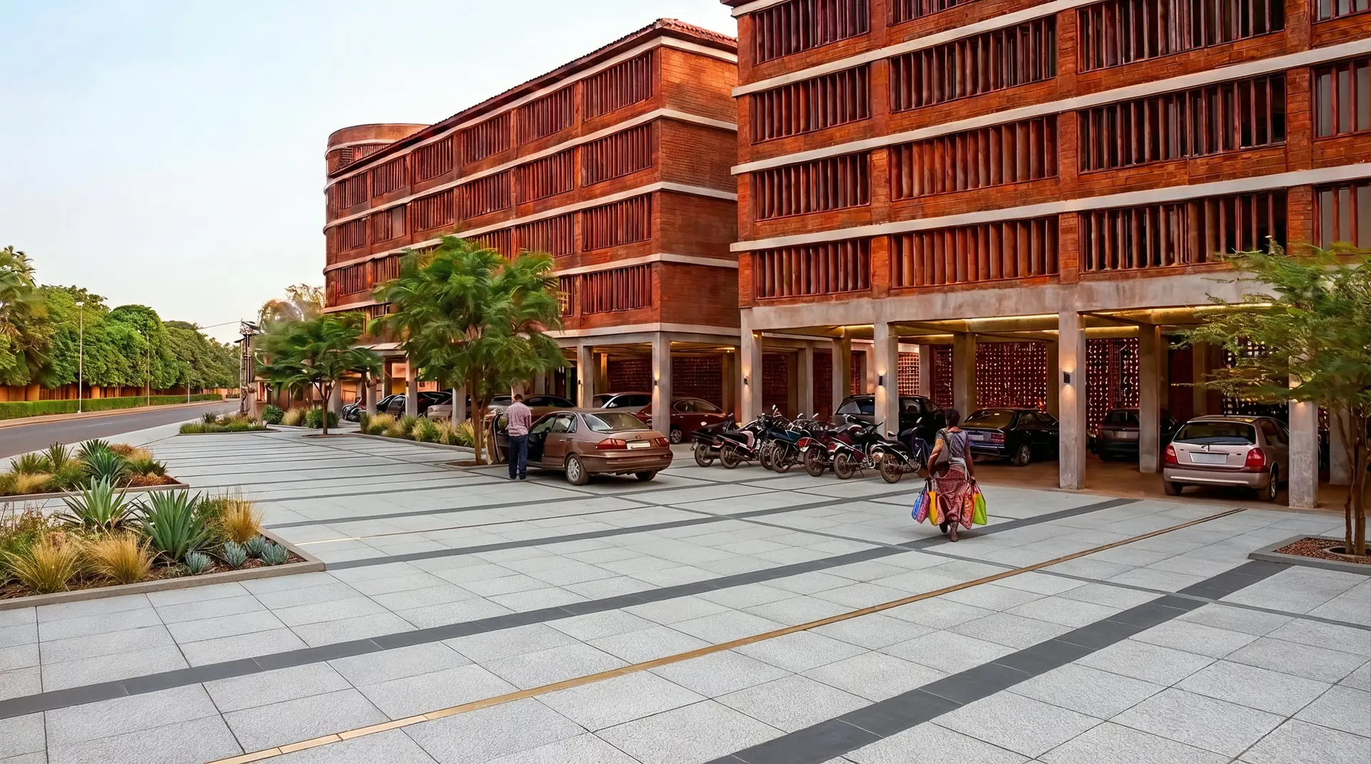 Commercial spaces from the street